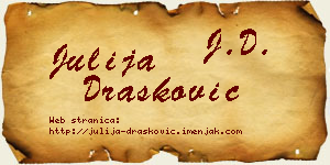 Julija Drašković vizit kartica
